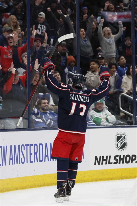 Gaudreau scores on the rebound to give Blue Jackets 6-5 OT win over Maple Leafs